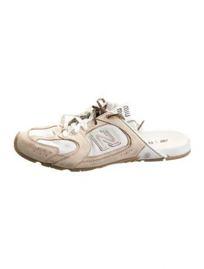 Pre-owned New Balance X Miu Miu Leather In White