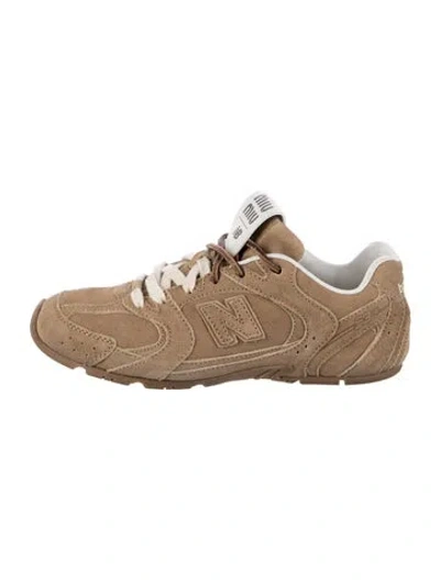 Pre-owned New Balance X Miu Miu Suede Athletic Sneakers In Brown