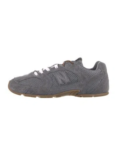 Pre-owned New Balance X Miu Miu Suede Athletic Sneakers In Grey