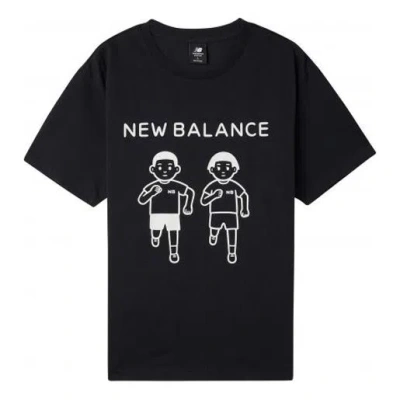 New Balance X Noritake Crossover Funny Pattern Short Sleeve Couple Style Black