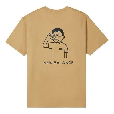 New Balance X Noritake Unisex Printing Round-neck Yellow In Brown