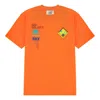 New Balance X Salehe Bembury Unisex Printing Logo Round-neck Tee Orange In Orange