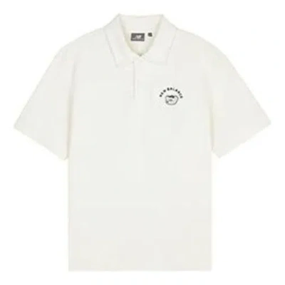 New Balance X Seiji Andy Graphic Polo Tee 'white' In Multi