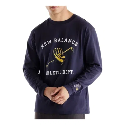 New Balance X Shohei Long Sleeve Mitt & Bat T-shirt Asia Sizing 'dark Night' In Blue