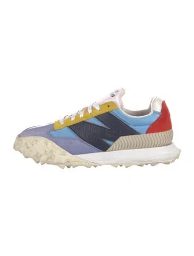 Pre-owned New Balance X Staud Leather Colorblock Pattern Sneakers In Multi