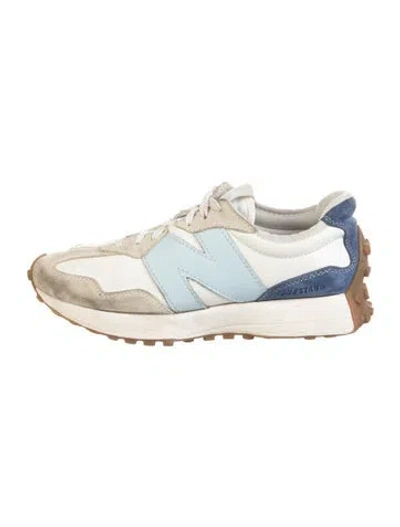 Pre-owned New Balance X Staud Leather Printed Sneakers In White