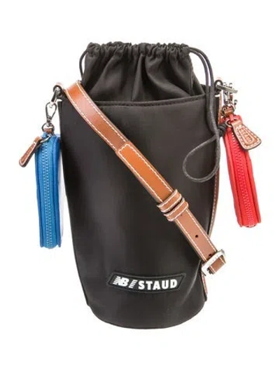 Pre-owned New Balance X Staud Nylon Crossbody Bag In Black