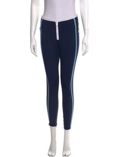 Pre-owned New Balance X Staud Striped Skinny Leg Pants In Blue