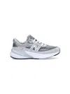 New Balance Grey Low Top Sneakers With Logo Detail In Suede And Tech Fabric Man In Gray