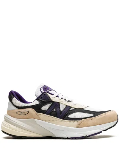 New Balance 990v6 Sneakers In Suede And Multicolor Mesh