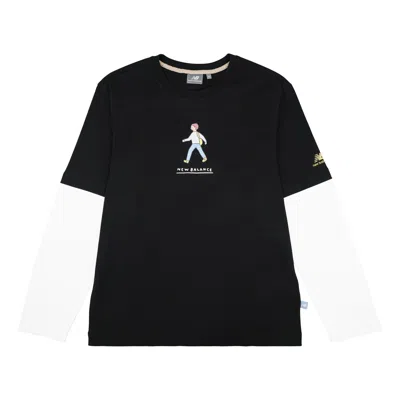 New Balance X Zero Per Zero Colorblock Long Sleeve Tee 'black White'