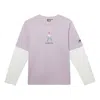 New Balance X Zero Per Zero Colorblock Long Sleeve Tee 'lilac White' In Purple