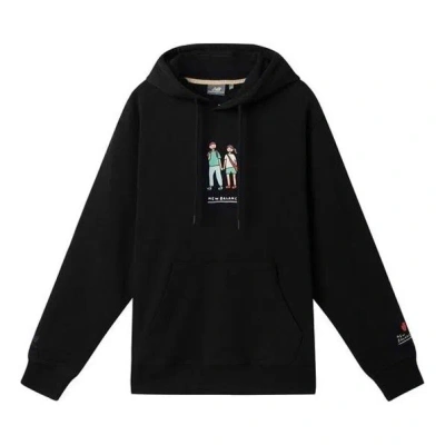 New Balance X Zero Per Zero Printing Casual Sports Round Neck Hoodie 'black'