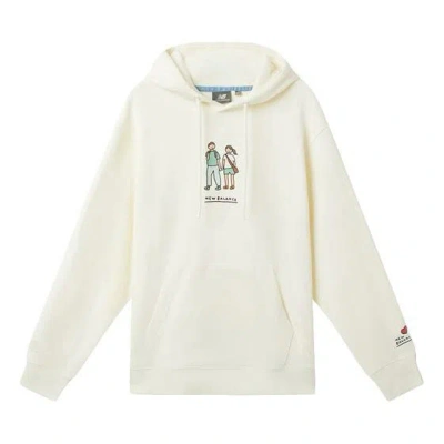New Balance X Zero Per Zero Printing Casual Sports Round Neck Hoodie 'white'