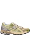 New Balance Yellow Sneakers With Front Lace-up Fastening