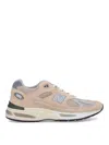 New Balance 991 V2 Suede And Mesh Low-top Sneakers In Pink