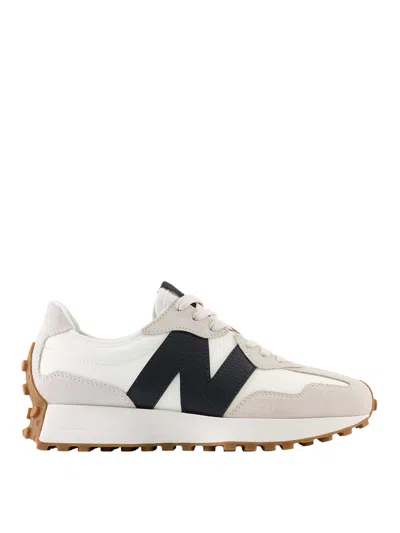 New Balance Low-profile Sneakers In Nero With Textured Accents In Multi