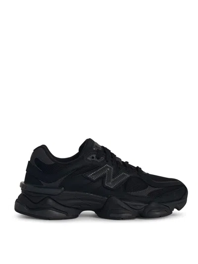 New Balance Leather Sneakers In Black