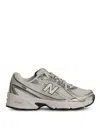 New Balance 740 White Mesh Sneakers In Gray
