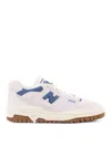 New Balance Suede Sneakers With Denim Details In Gris