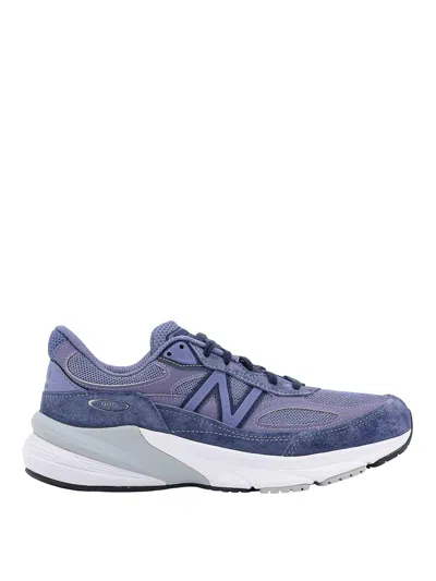 NEW BALANCE SUEDE AND NYLON SNEAKERS