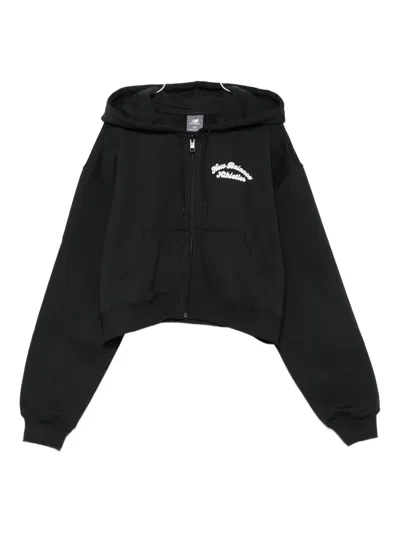 New Balance Zip-up Hoodie In Black