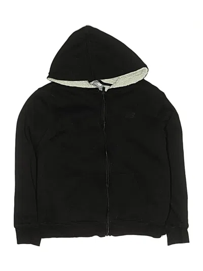 Pre-owned New Balance Kids' Zip Up Hoodie In Black