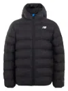 New Balance Boys Bond Quilted Jacket In Black