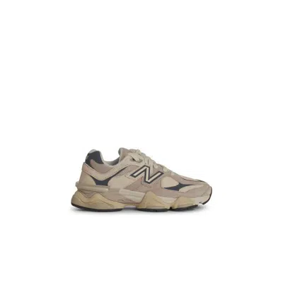 New Balance '9060e' Ivory Leather Blend Sneakers