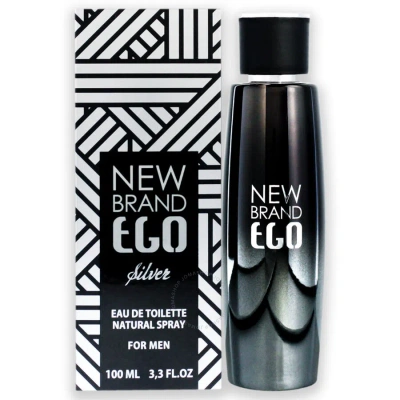 New Brand Ego Silver By  For Men - 3.3 oz Edt Spray In White