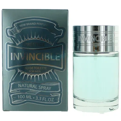 New Brand Invincible By , 3.3 oz Eau De Toilette Spray For Men In White