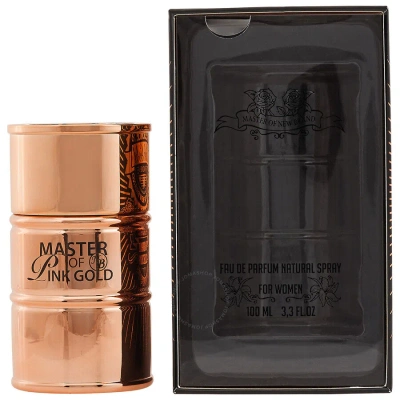 New Brand Ladies Master Of Pink Gold Edp Spray 3.4 oz Fragrances 5425039220109 In Gold / Ink / Pink / Rose Gold