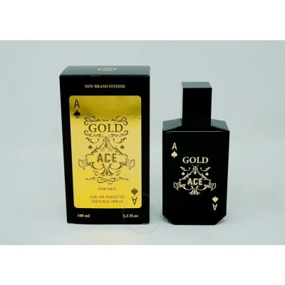 New Brand Men's Intense Gold Ace Edt Spray 3.33 oz Fragrances 5425039222769 In Gold / Rose Gold
