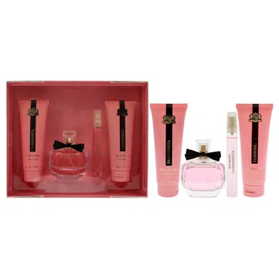 New Brand Prestige Fashionista By  For Women - 4 Pc Gift Set 3.4oz Edp Spray, 0.5oz Edp Spray, 4.4oz