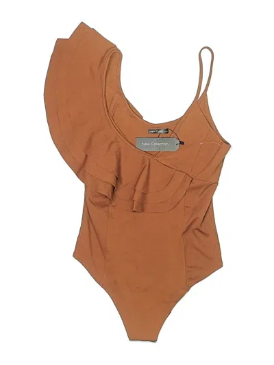 Pre-owned New Collection Bodysuit In Brown
