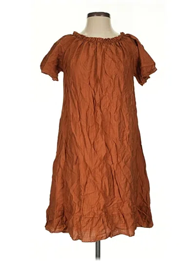 Pre-owned New Collection Casual Dress In Brown