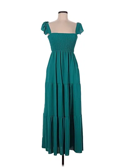 Pre-owned New Collection Casual Dress In Teal
