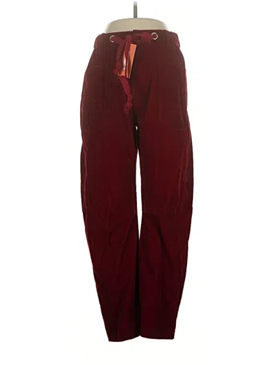 New Collection Casual Pants In Burgundy