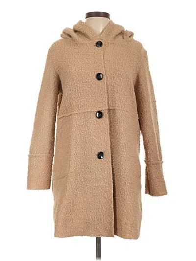 Pre-owned New Collection Coat In Tan