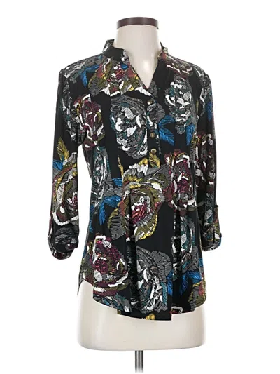 Pre-owned New Directions 3/4 Sleeve Blouse In Black