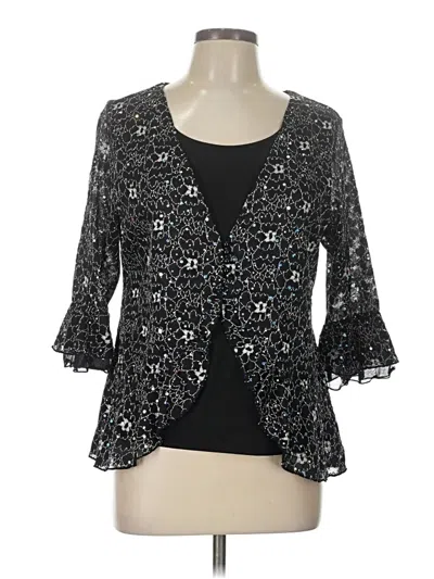 Pre-owned New Directions 3/4 Sleeve Blouse In Black