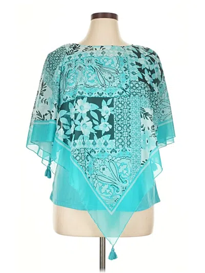 Pre-owned New Directions 3/4 Sleeve Blouse In Blue