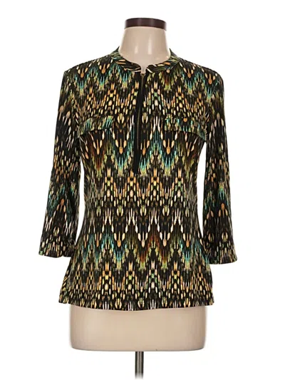 Pre-owned New Directions 3/4 Sleeve Blouse In Blue