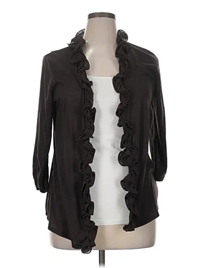 Pre-owned New Directions 3/4 Sleeve Blouse In Brown