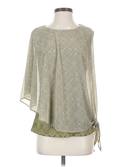 Pre-owned New Directions 3/4 Sleeve Blouse In Green