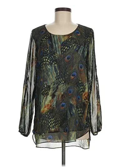Pre-owned New Directions 3/4 Sleeve Blouse In Green