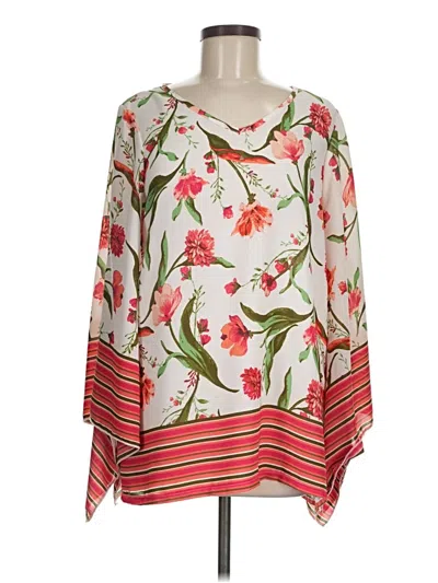 Pre-owned New Directions 3/4 Sleeve Blouse In Ivory