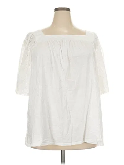 Pre-owned New Directions 3/4 Sleeve Blouse In Ivory
