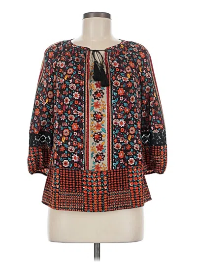 Pre-owned New Directions 3/4 Sleeve Blouse In Orange