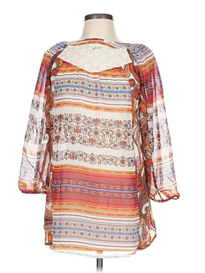 Pre-owned New Directions 3/4 Sleeve Blouse In Orange